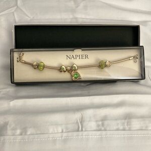 Napier Gold and Green Vintage Bracelet. NWOT